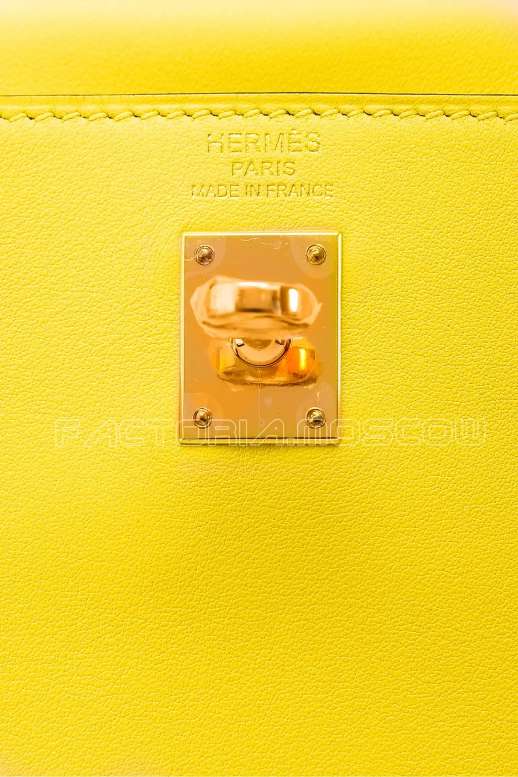 Hermes Kelly Retourne 25 Swift Jaune De Naples GHW