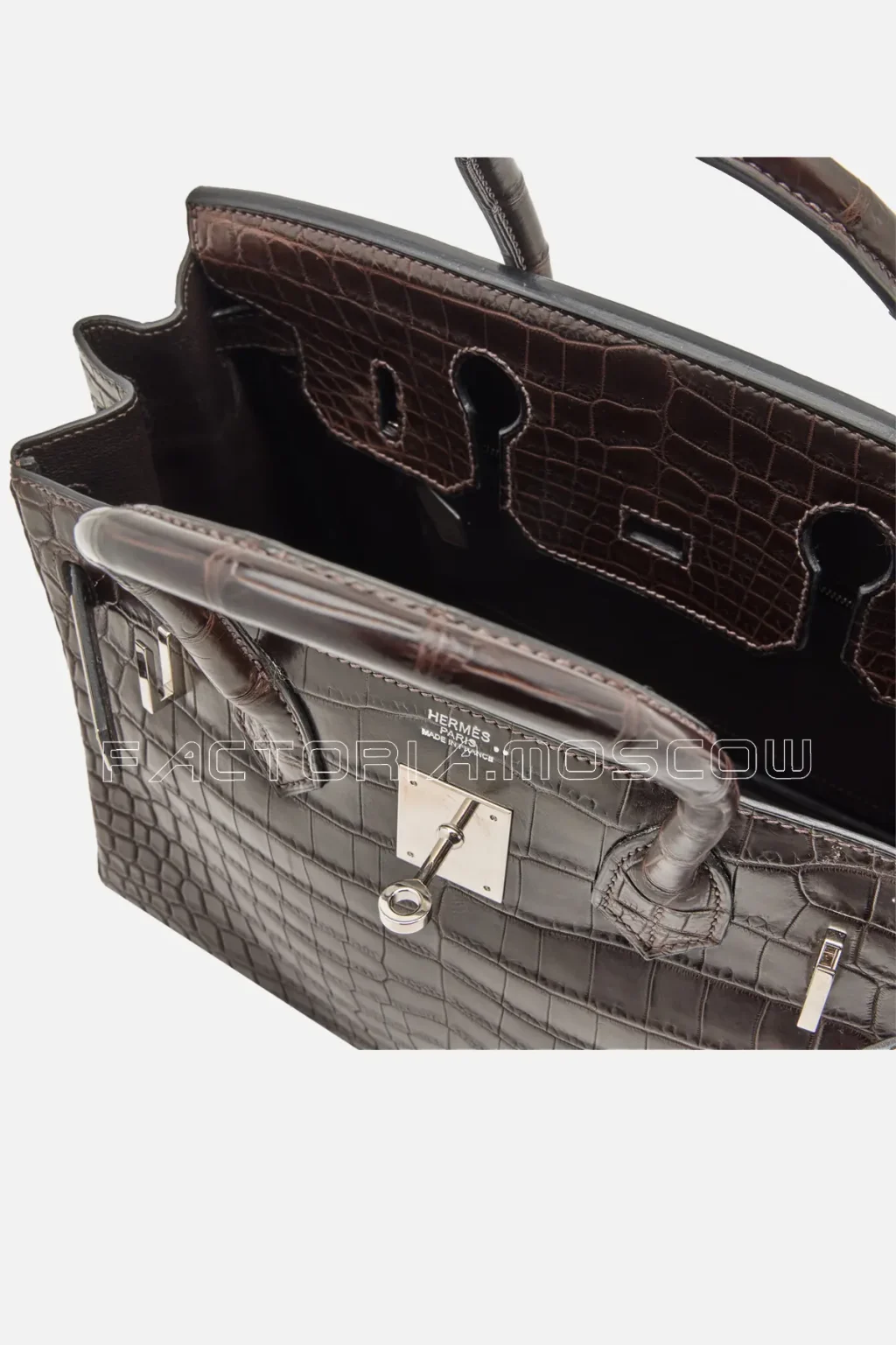 Hermes Havane Matte Niloticus Crocodile Birkin 30 PHW