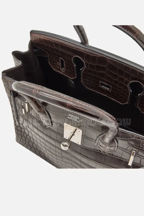 Hermes Havane Matte Niloticus Crocodile Birkin 30 PHW