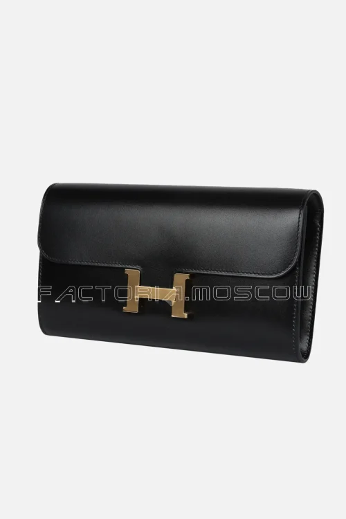 Hermès Constance Wallet To Go Black Box GHW