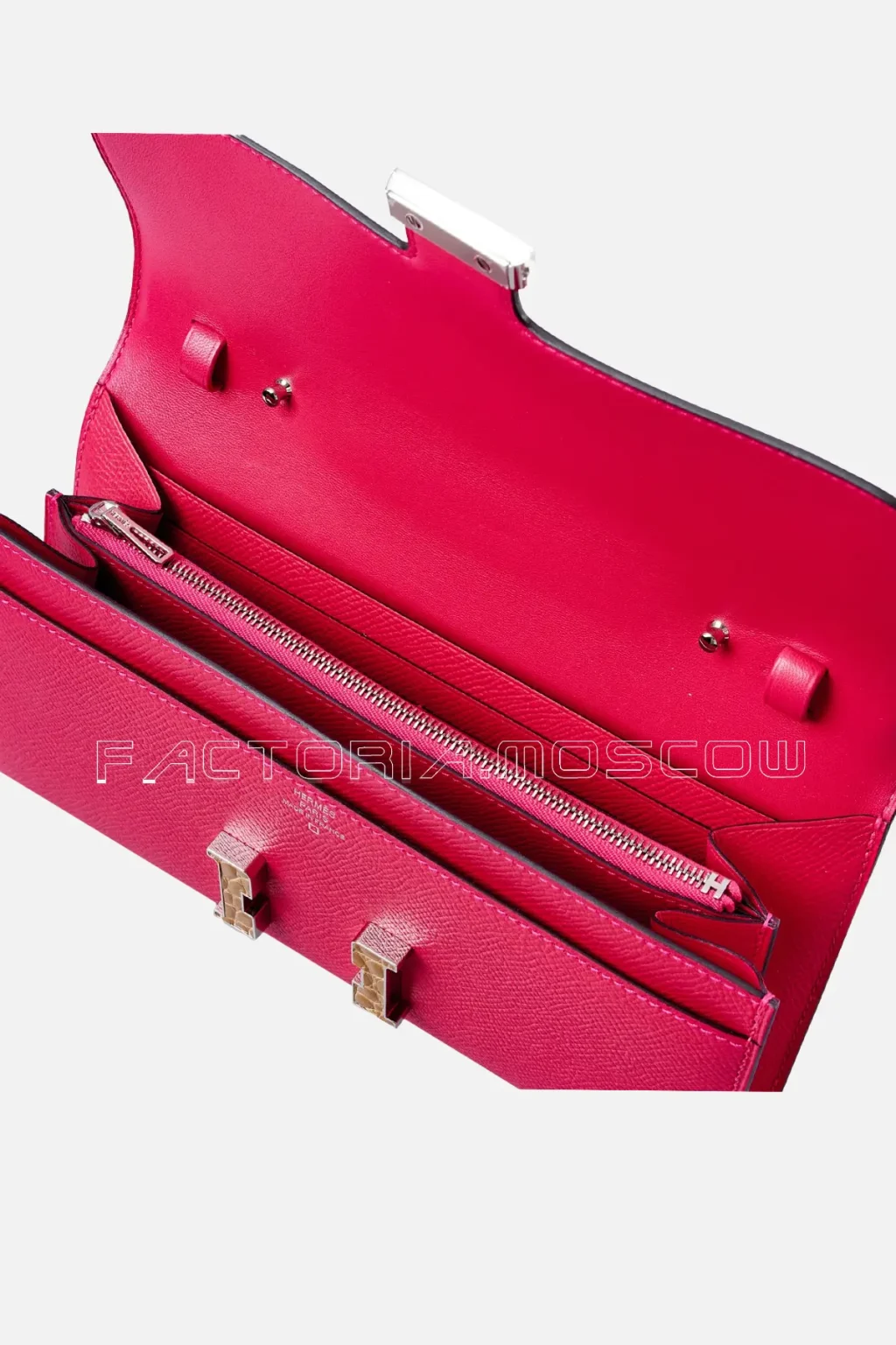 Hermès Constance To-Go Framboise Epsom And Beige Sable Alligator PHW