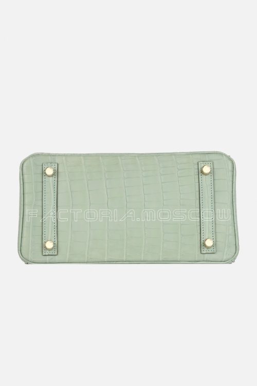 Hermès HSS Birkin 25 Vert D’Eau And Vanille Matte Alligator GHW