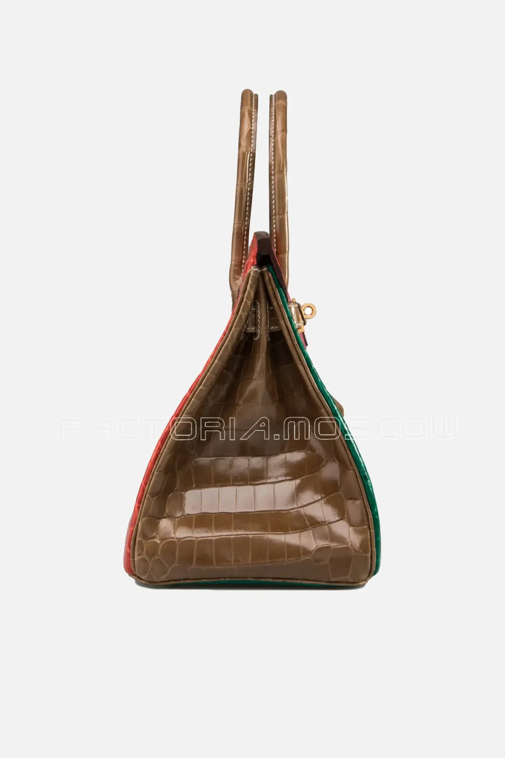 Hermes HSS Birkin 30 Shiny Tri-colour Vert Émeraude, Ficelle & Géranium Niloticus GHW