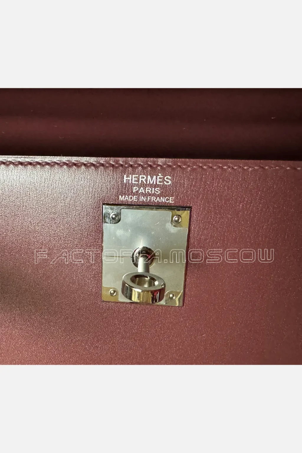 Hermes Kelly Sellier Box Calf Colour Rouge H PHW