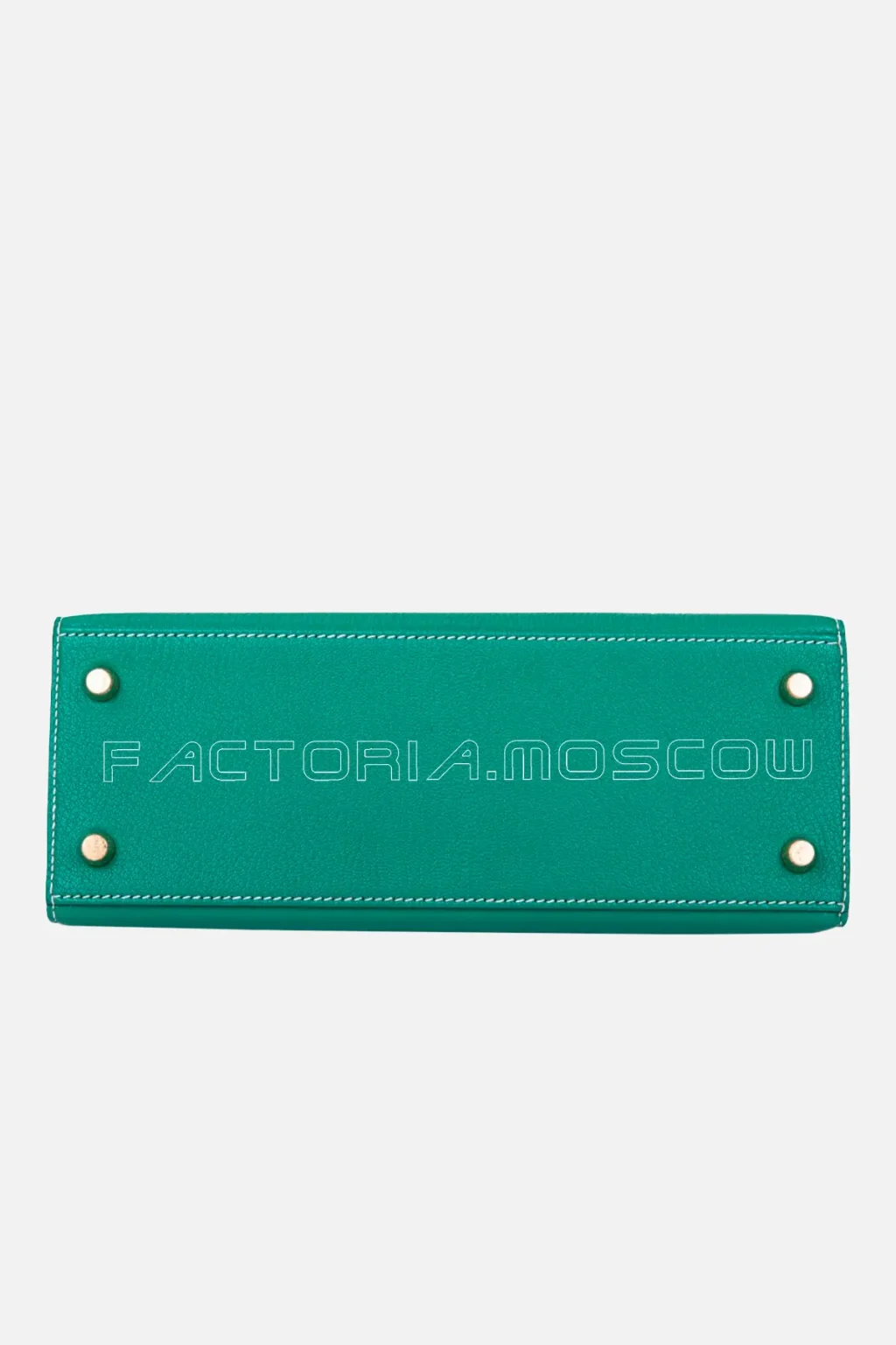 Hermès HSS Kelly Sellier 25 Chèvre Leather Colour Vert Vertigo And Gris Perle GHW