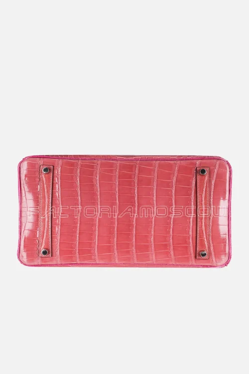 Hermes HSS Birkin 35 Porosus Crocodile Colour Rose Indien/Fuchsia PHW