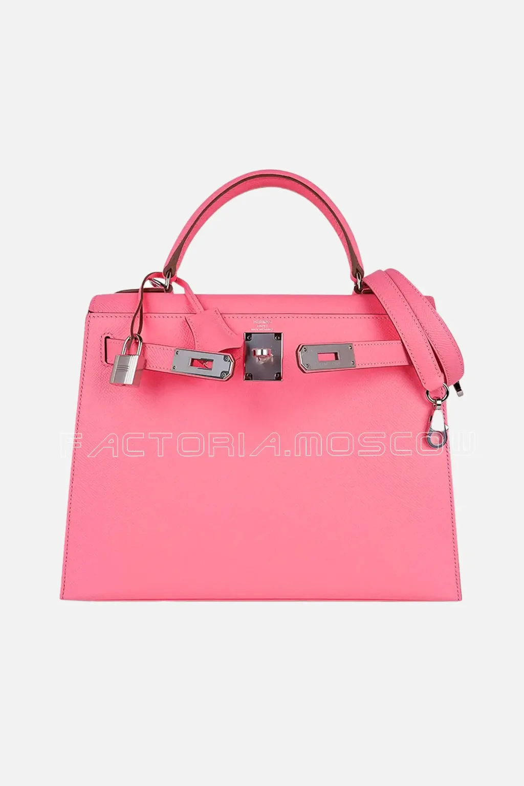 Hermes Kelly 28 Sellier Rose Confetti PHW Epsom Bag