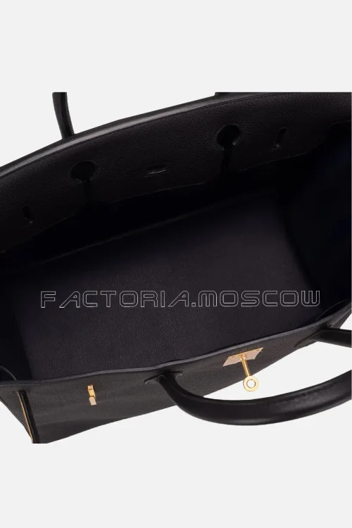 Hermes Hss Birkin 40 Togo Colour Black/Indigo Brushed GHW