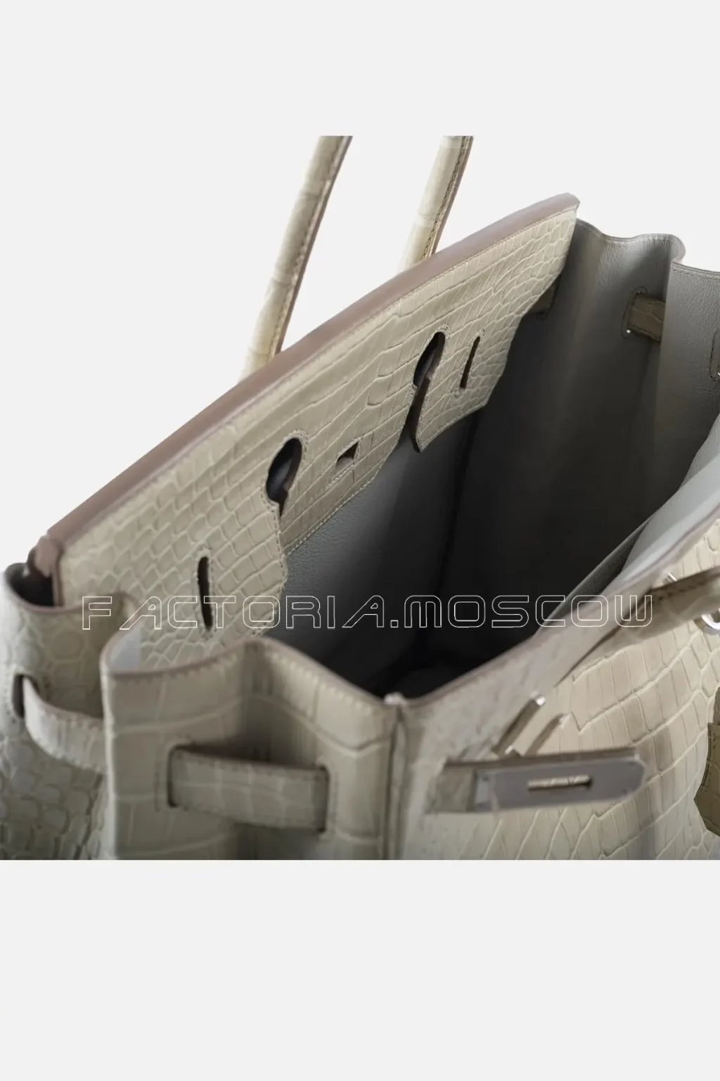 Hermes Birkin 35 Matte Porosus Crocodile Colour Beton PHW