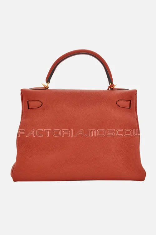 Hermès Kelly Retourne 32 Clemence Colour Sienne GHW
