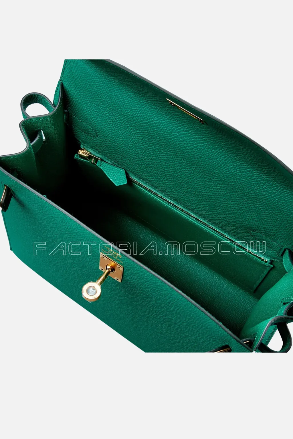 Hermès Kelly Sellier 25 Epsom Colour Vert Jade GHW