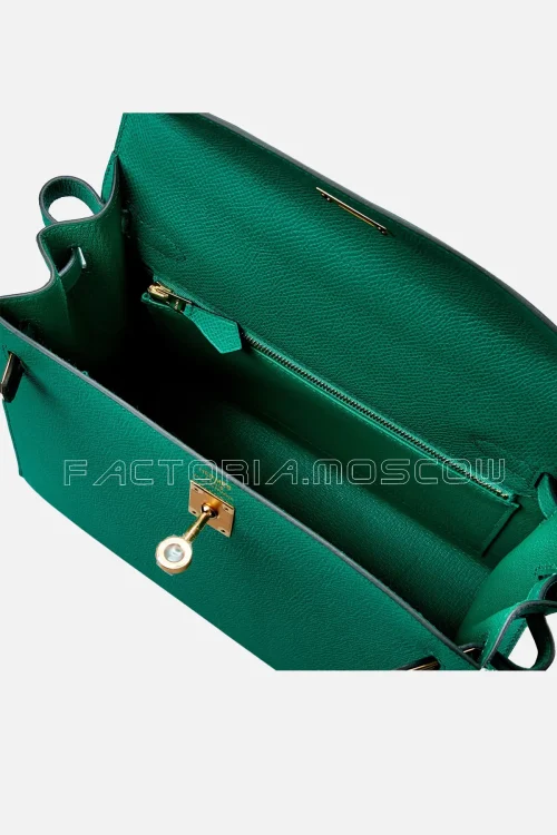 Hermès Kelly Sellier 25 Epsom Colour Vert Jade GHW