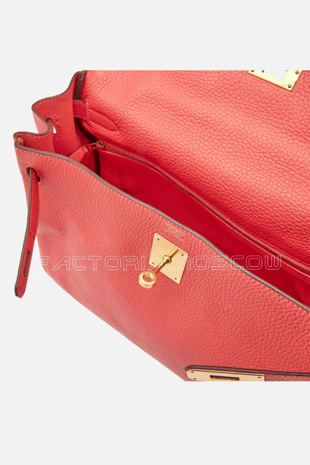Hermès Kelly Retourne 32 Togo Colour Rouge Tomate GHW