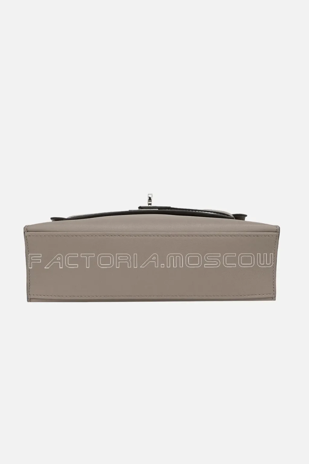 Hermès Kelly Pochette Swift Colour Gris Asphalte PHW