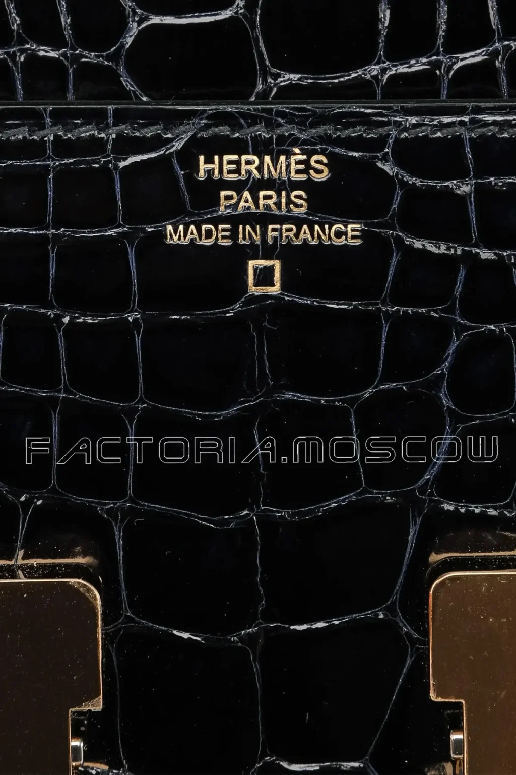 Hermes Constance Wallet Alligator lisse Blue Marine Hardware Ghw