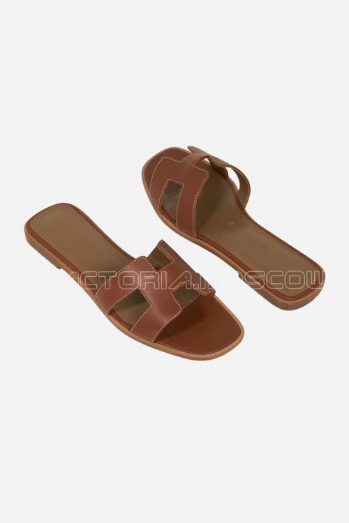Hermes Sandal Oran Gold Box Calfskin