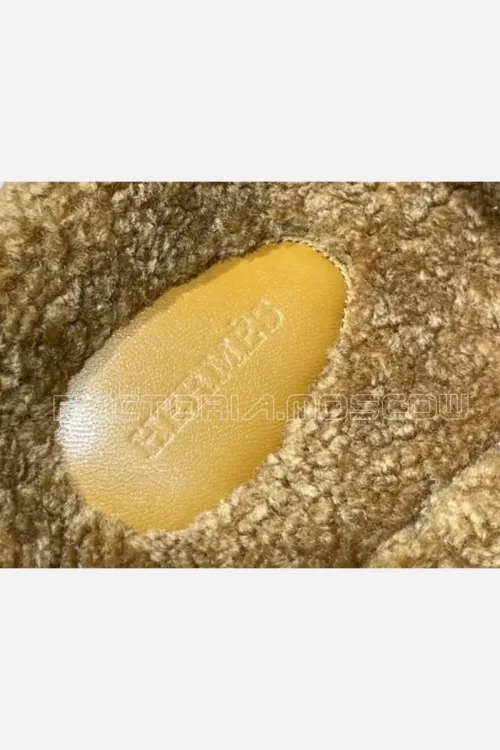Hermes Suede Chypre Sandals Beige D'ore