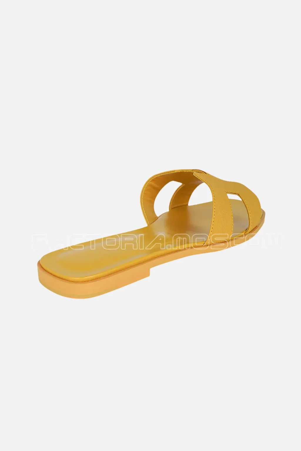 Hermes Jaune Sable Oran Sandal Epsom Leather