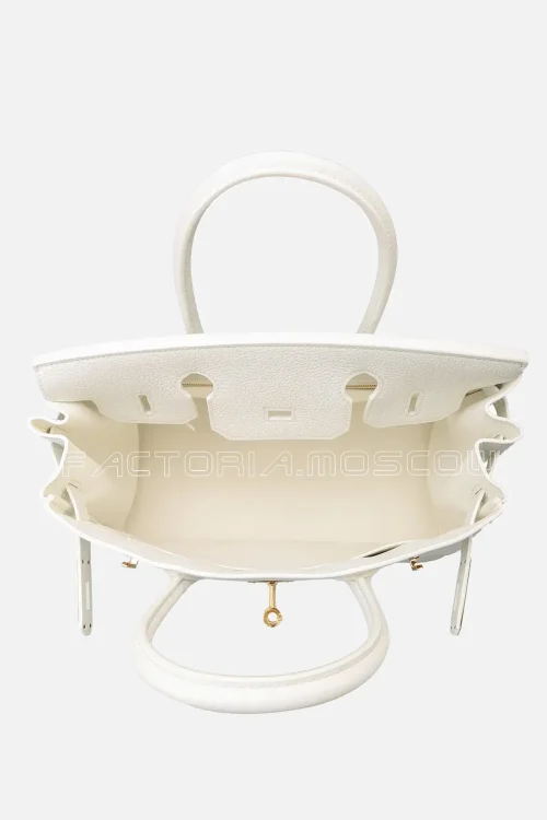 Hermes Birkin 30 Blanc Taurillon Clemence GHW