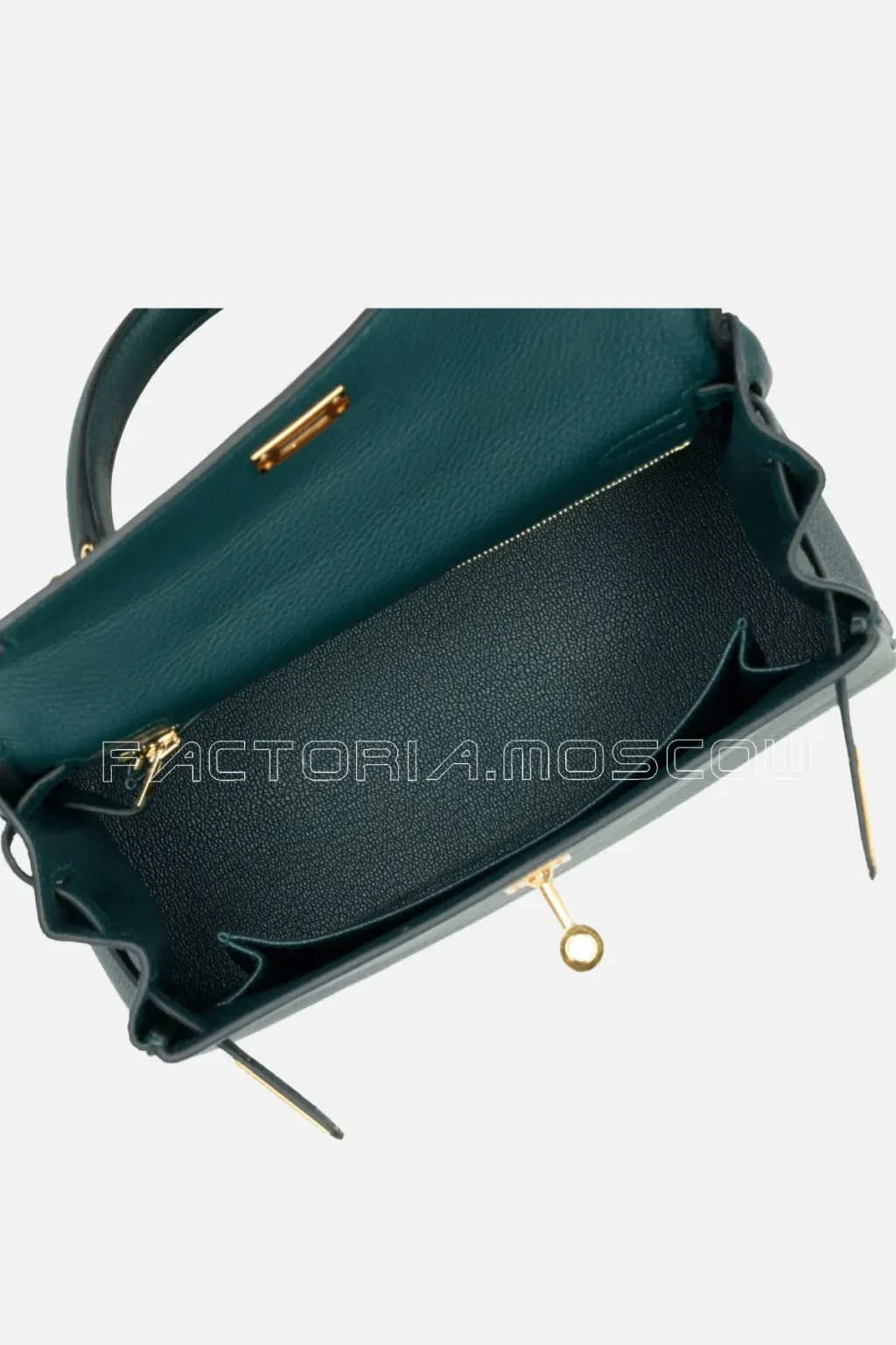 Hermes Retourne Kelly 25 Togo Colour Vert Cypress GHW