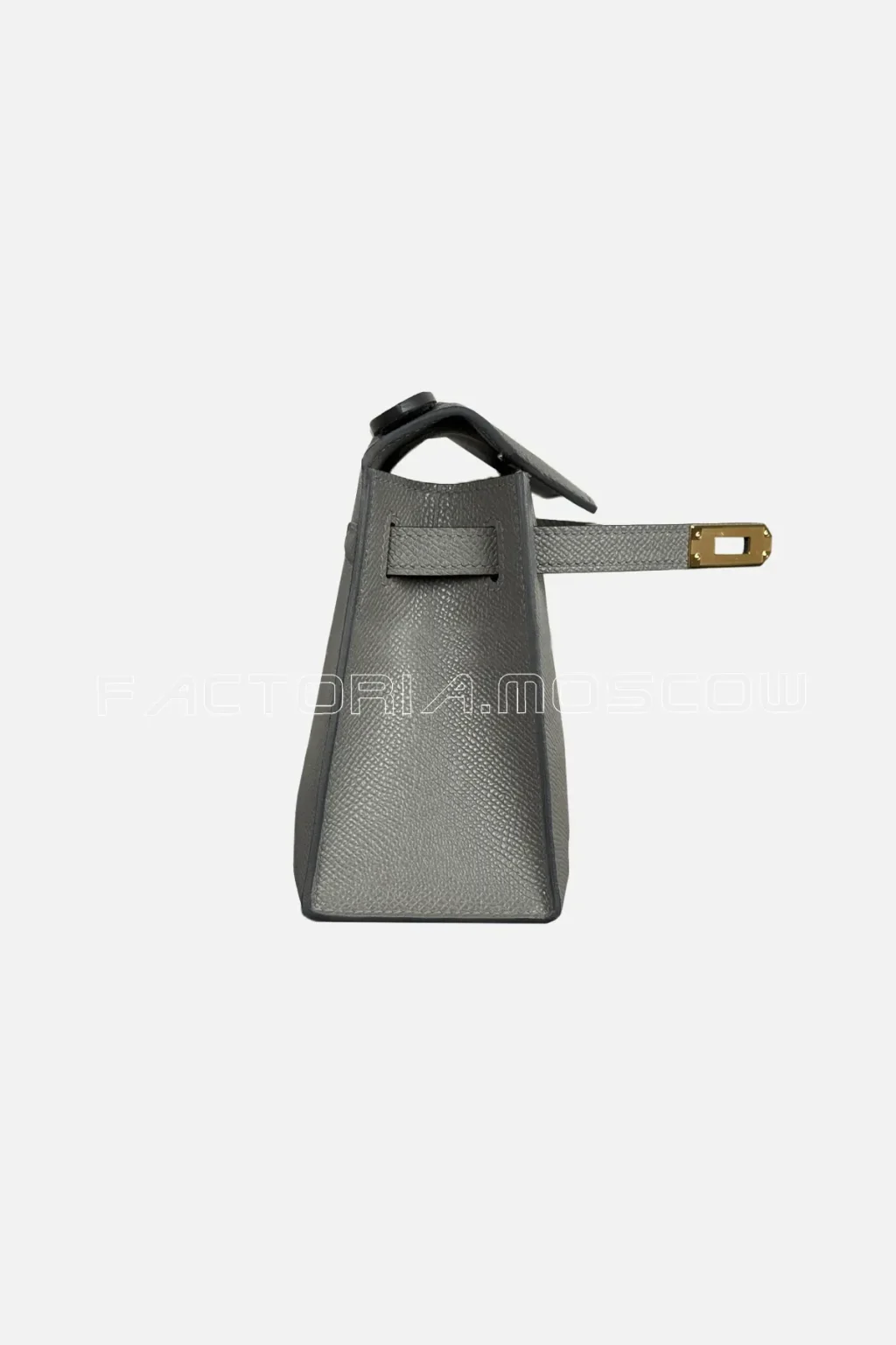 Hermes Kelly Pochette Epsom Colour Gris Meyer GHW