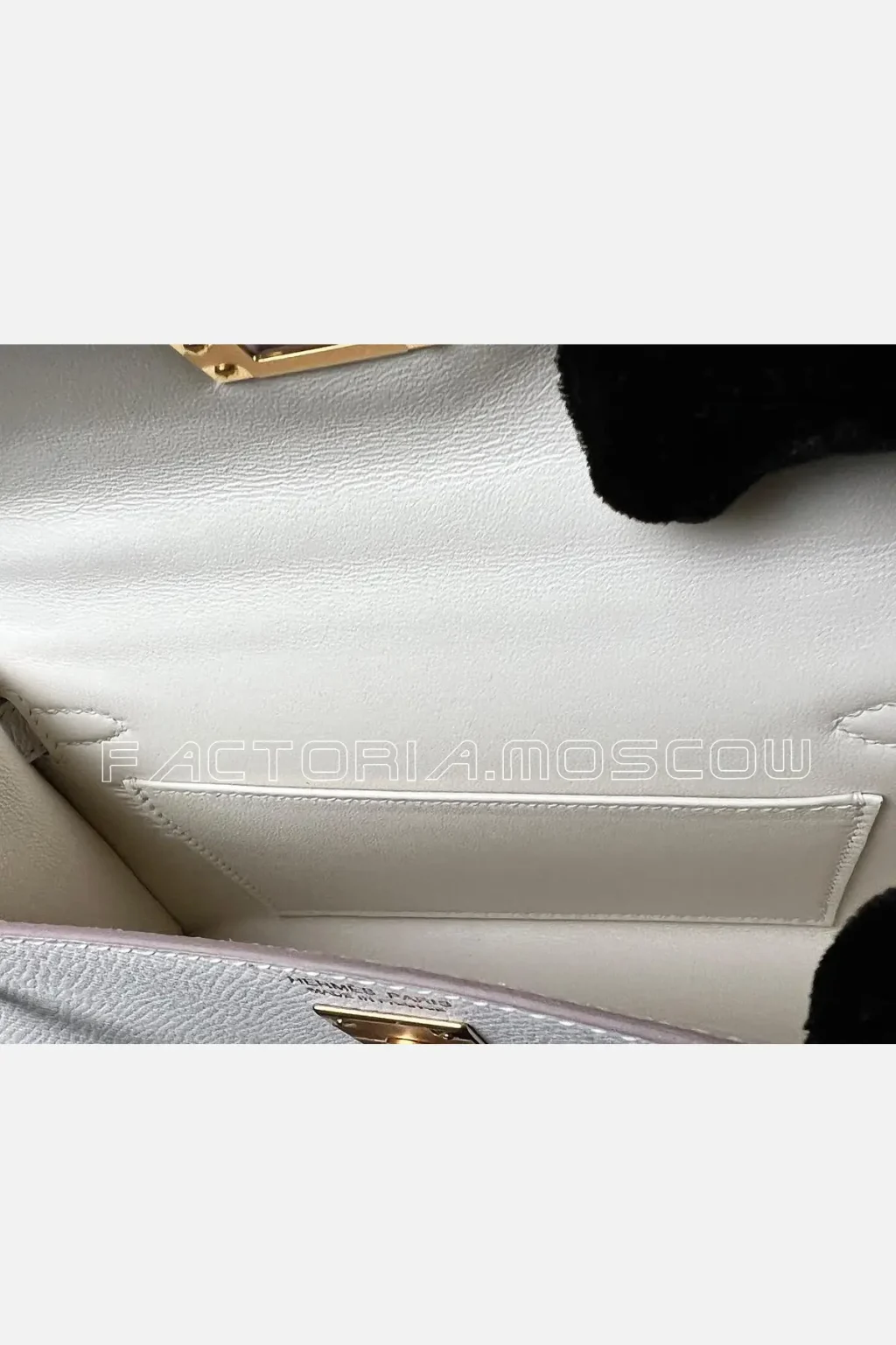 Hermes Kelly Mini 20 Epsom Colour Craie GHW