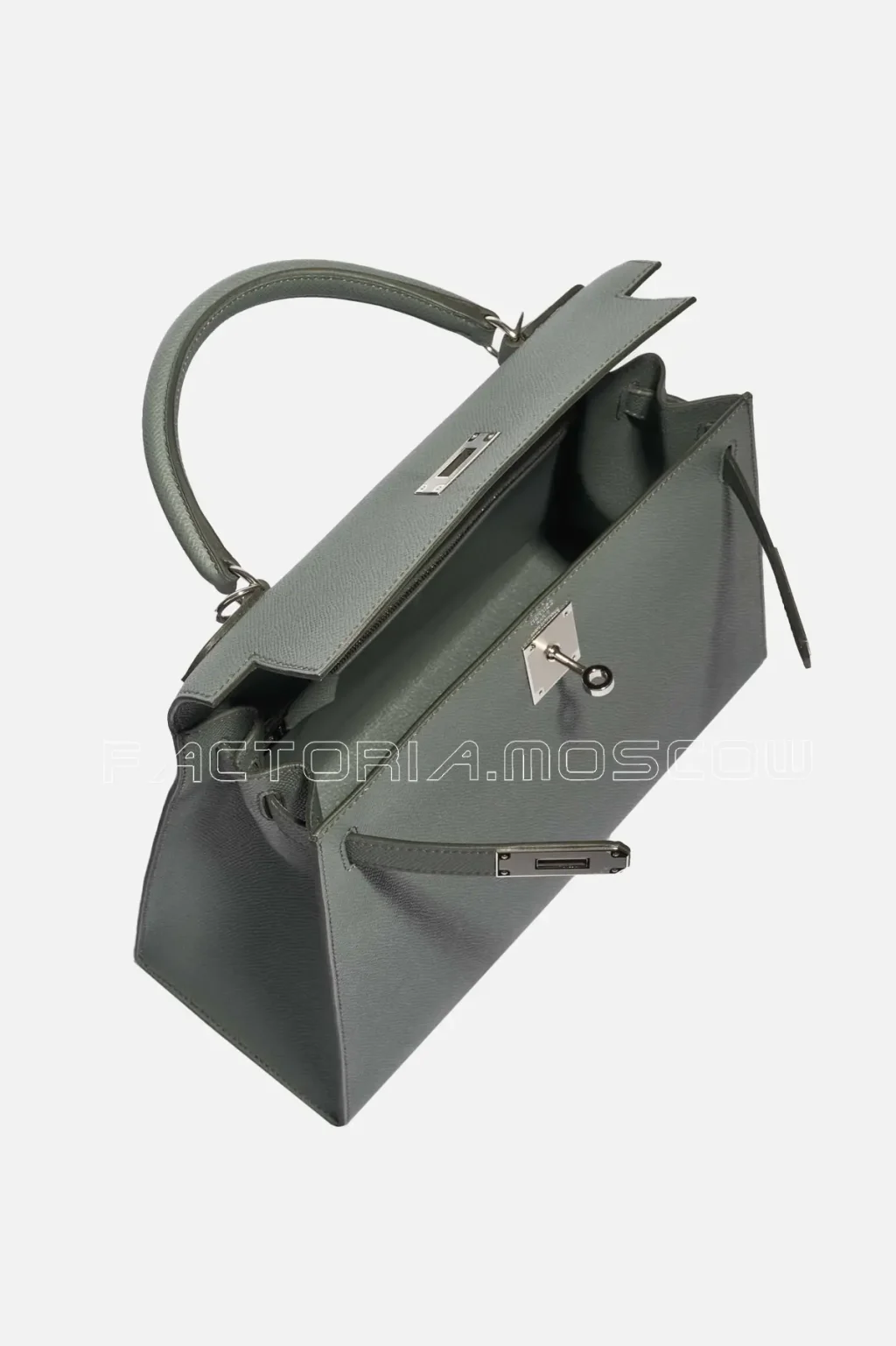 Hermès Kelly Sellier 28 Epsom Vert Amande PHW