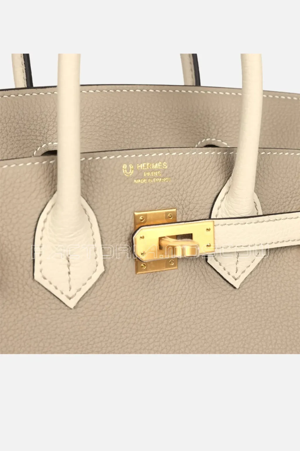 Hermès Special Order (HSS) Birkin 25 Gris Tourterelle and Craie Togo Brushed GHW