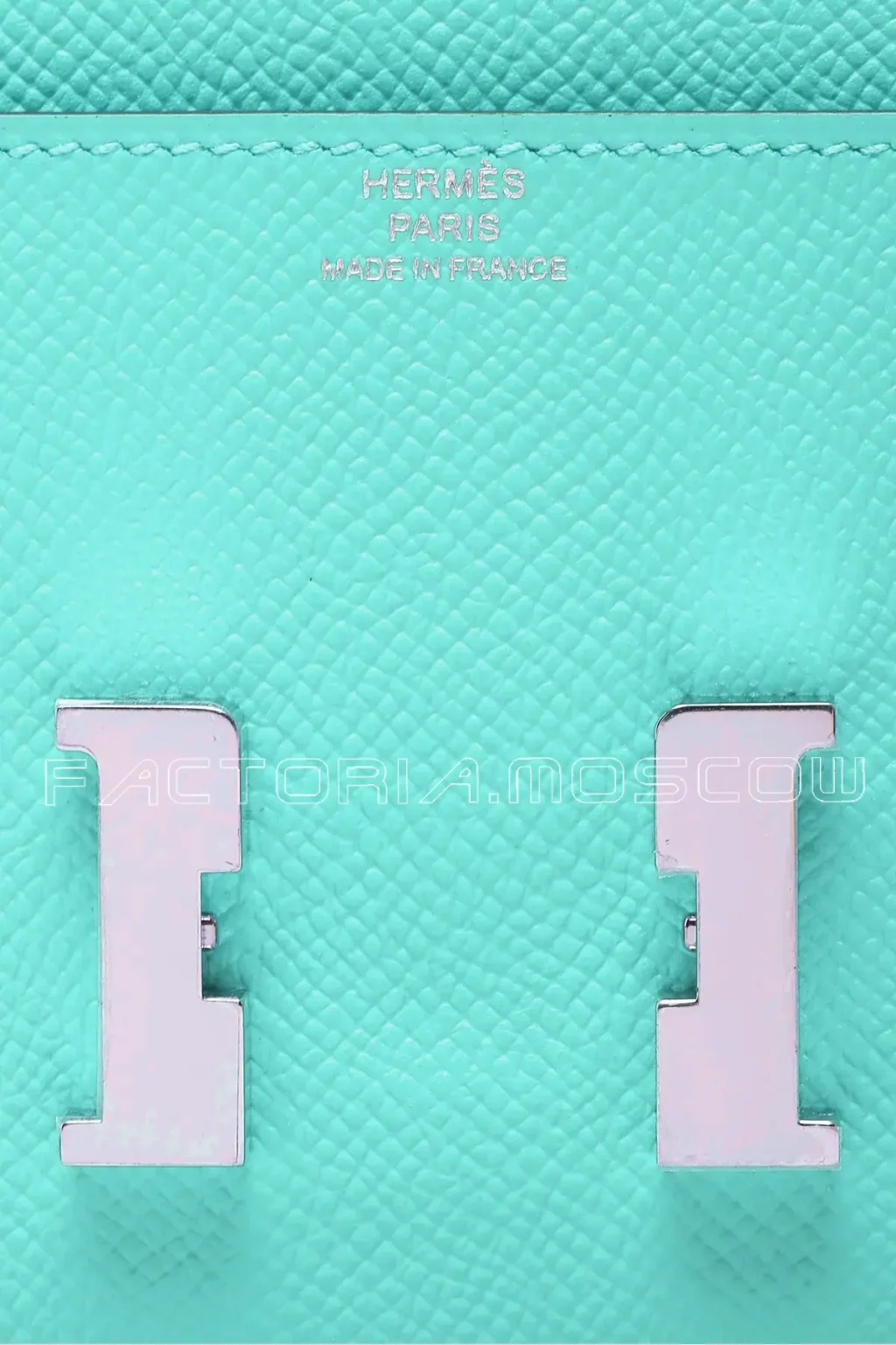 Hermes Constance Wallet Epsom Blue Lagoon Hardware Phw