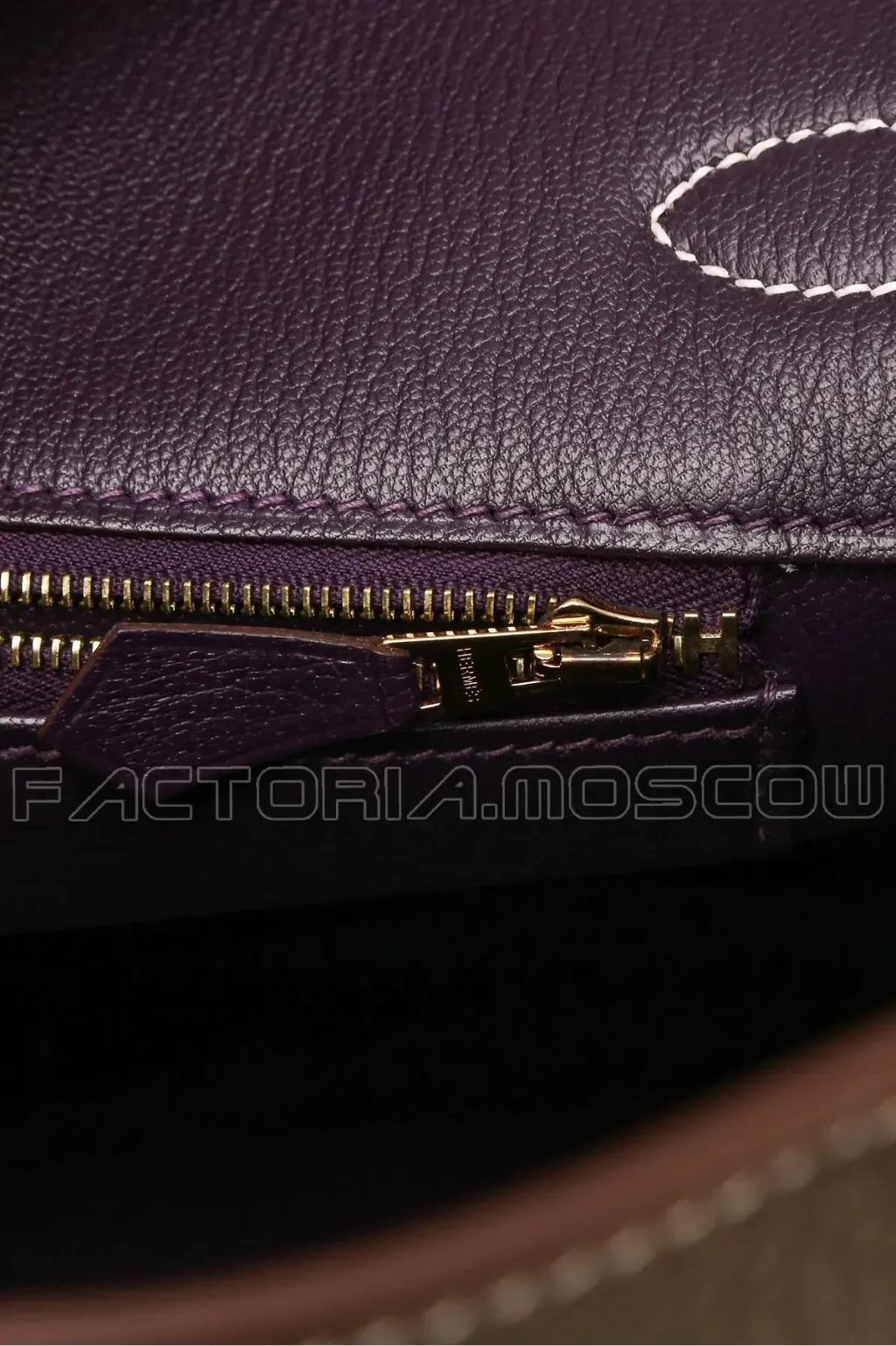 Hermes Birkin 35 HSS Clemence Colour Etoupe/Raisin GHW