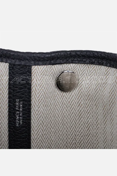 Hermes Garden Party 30 Togo Black PHW