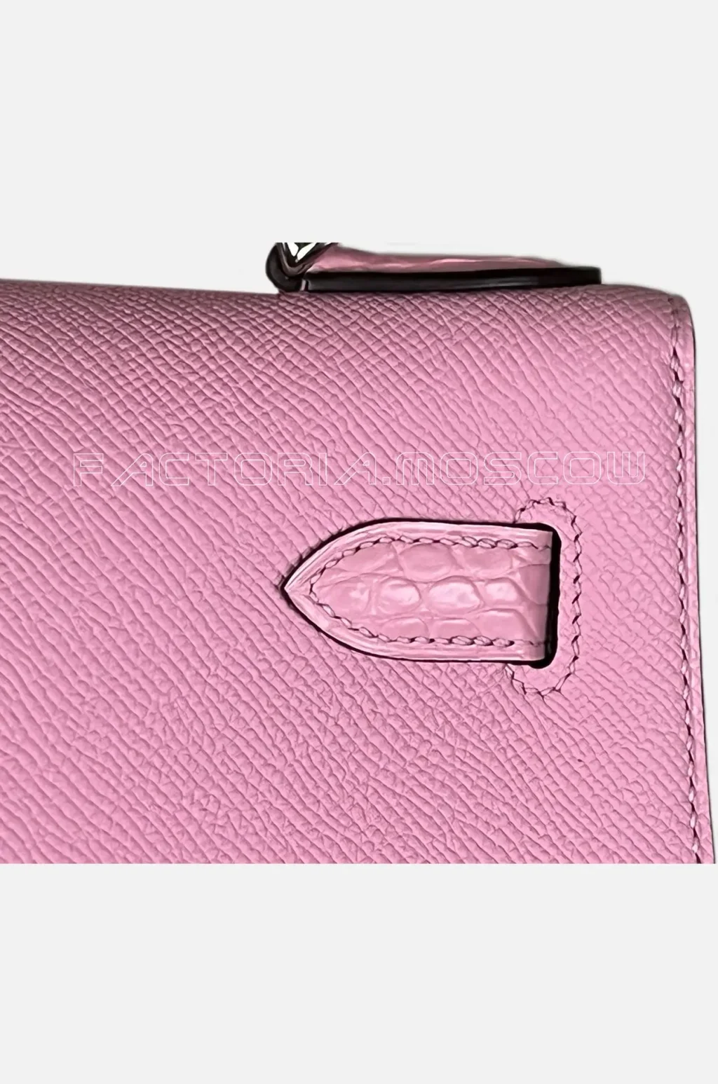 Hermes Kelly Touch 28 Epsom/Alligator Matte Colour Mauve Sylvestre PHW