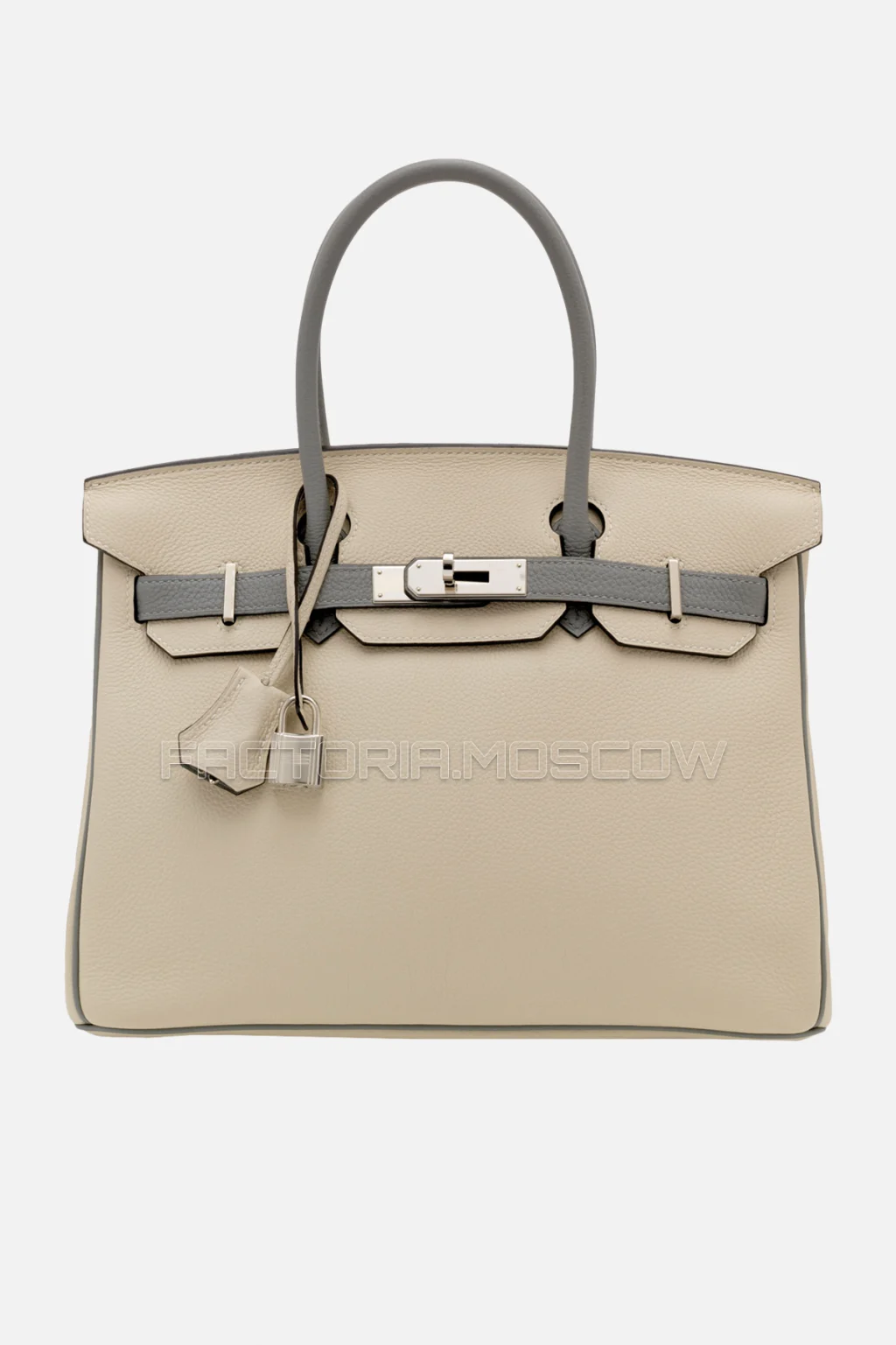 Hermes Birkin 30 Togo Craie/Gris Perle PHW