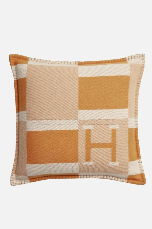 Hermes Avalon Bayadere pillow Colour Ble