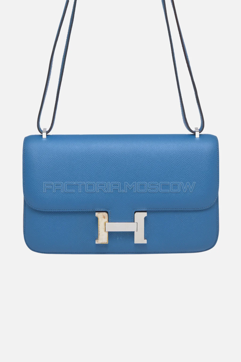 Hermes Constance Elan Epsom Bleu Izmir PHW