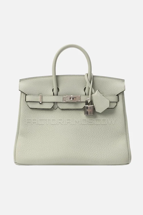 Hermes Birkin 25 Togo Gris Neve PHW