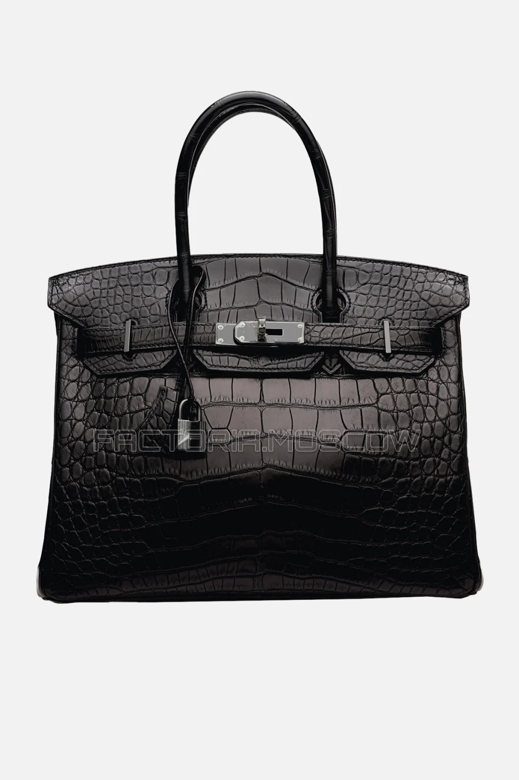 Hermes Birkin 30 Matte Alligator Black PHW