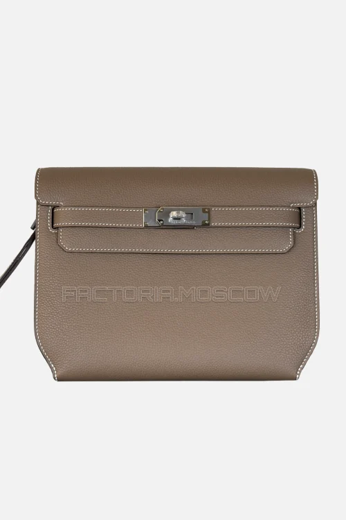 Hermes Kelly Depeches 25 Togo Colour Etoupe PHW