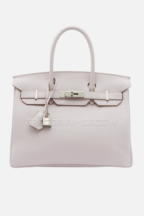 Hermes Birkin 30 Mauve Pale Clemence PHW