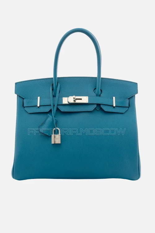 Hermes Birkin 30 Bleu Izmir Epsom PHW