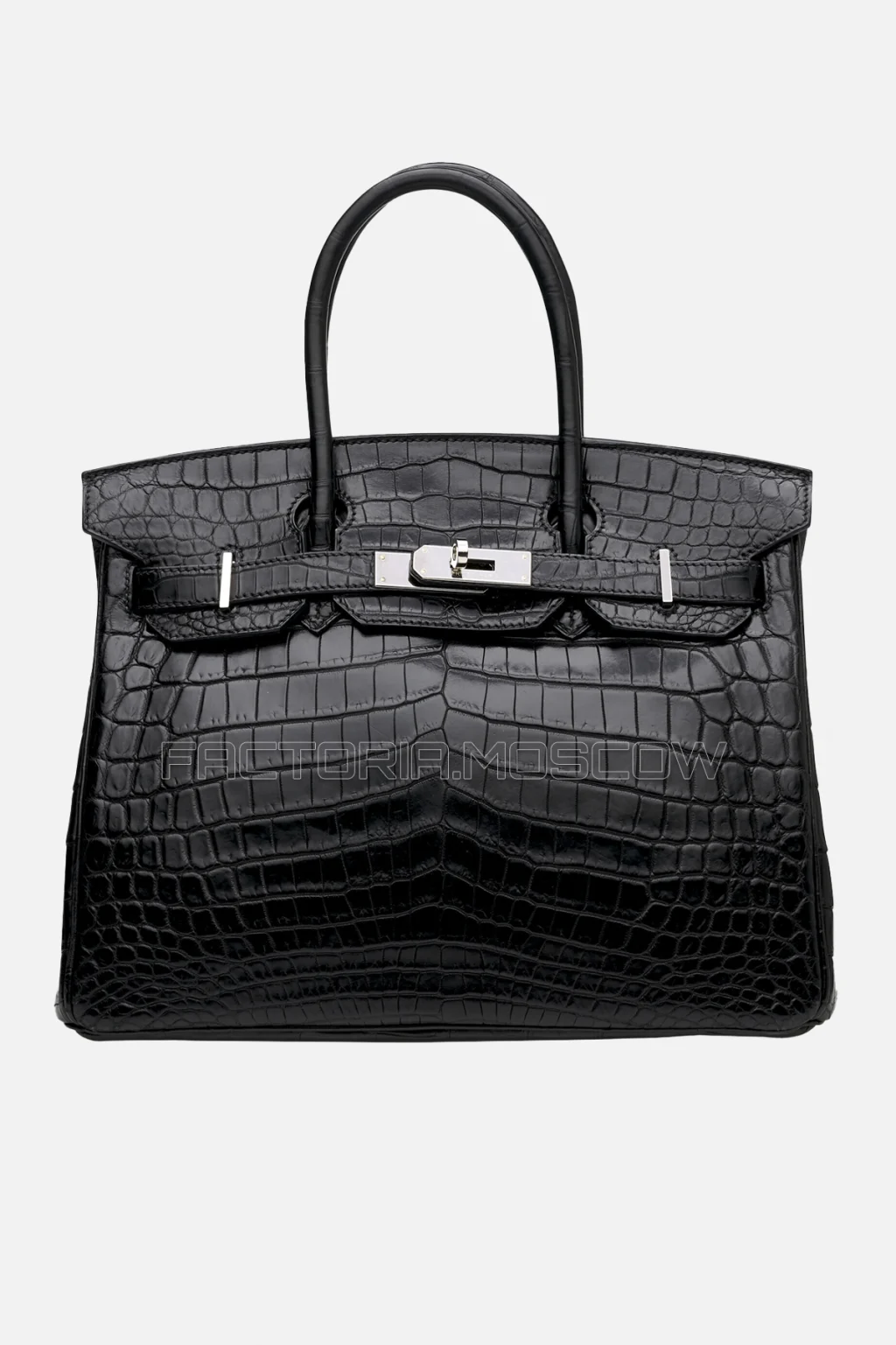 Hermes Birkin 30 Matte Black Niloticus Crocodile PHW