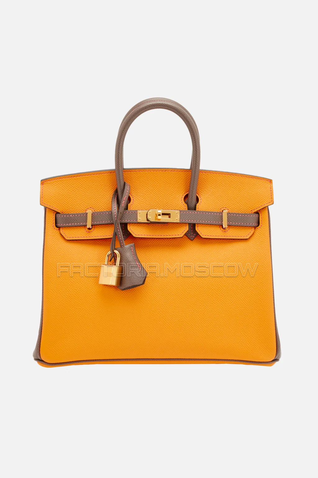 Hermès HSS Birkin 25 Bi-Color Jaune D'Or And Etain Epsom GHW
