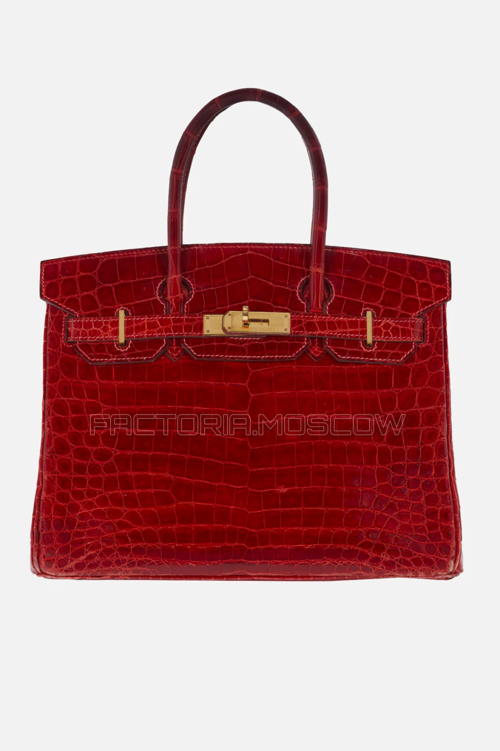 Hermes Birkin 30 Shiny Braise Niloticus Crocodile GHW