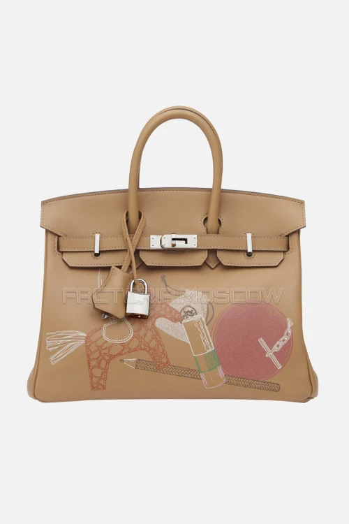 Hermes Birkin 25 Biscuit Swift PHW