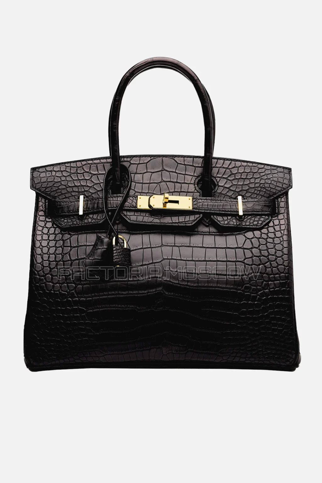 Hermes Birkin 30 Matte Black Porosus Crocodile GHW