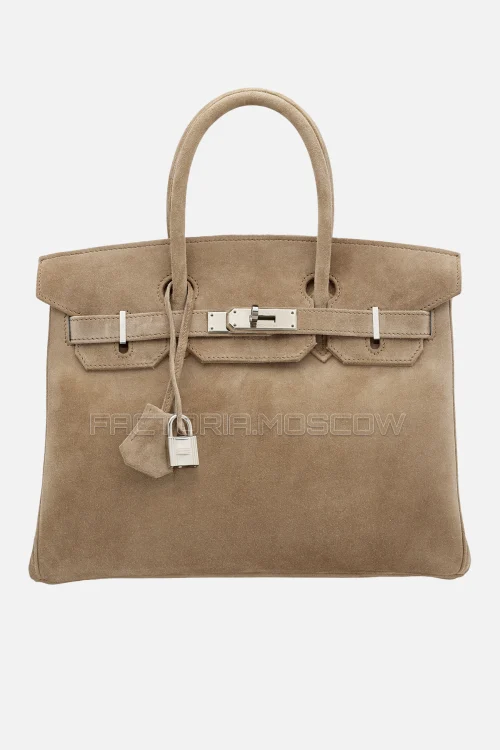 Hermes Birkin 30 Gris Perle Veau Doblis PHW