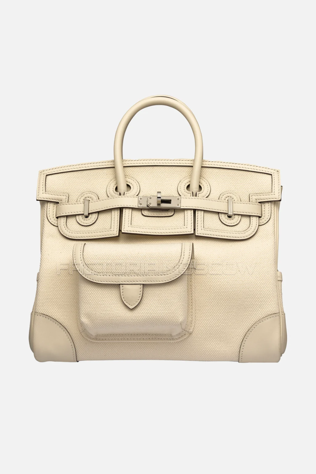 Hermes Birkin 25 Cargo Nata Canvas/Swift PHW