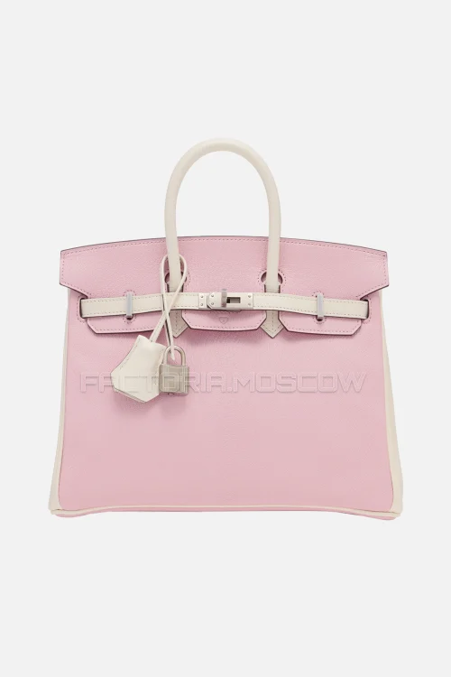 Hermes Birkin 25 Rose Sakura/Nata Chevre PHW