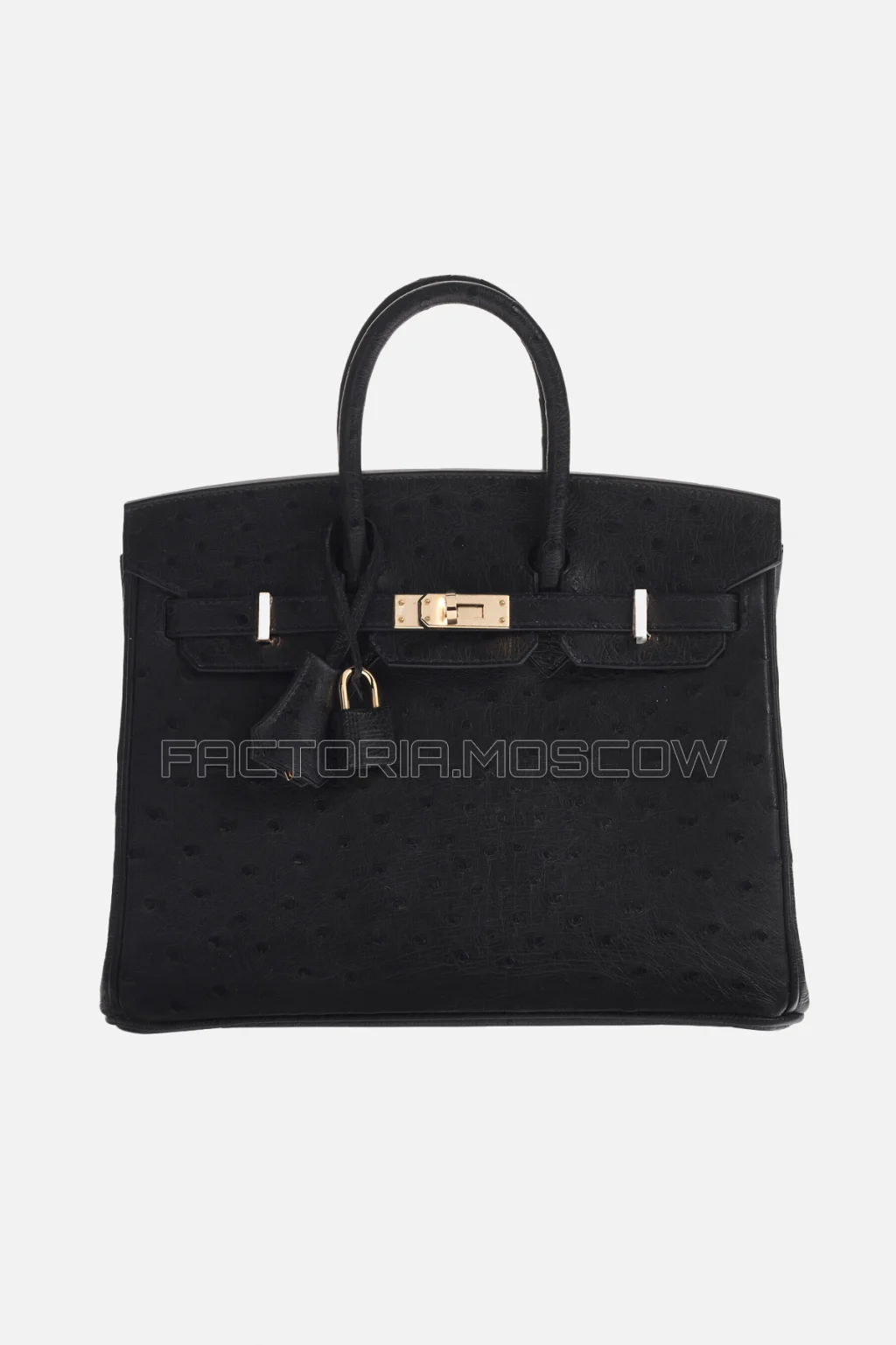 Hermes Birkin 25 Black Ostrich GHW