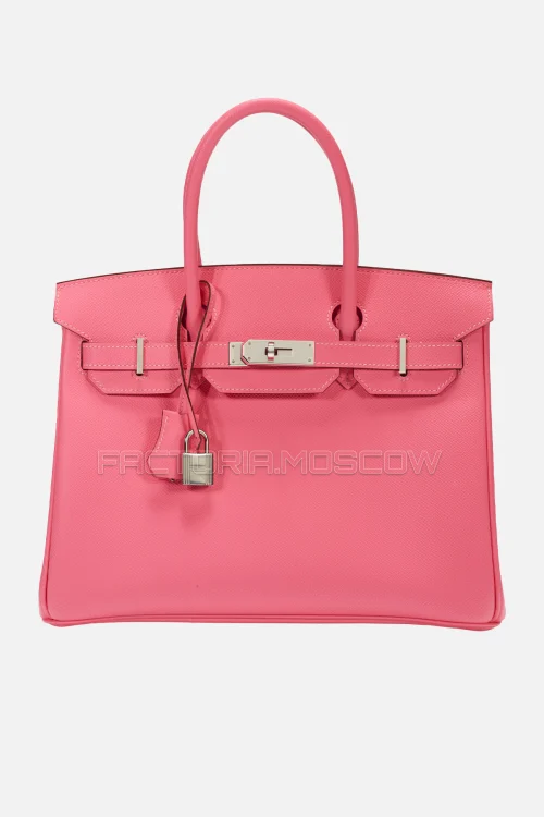 Hermes Birkin 30 Rose Azalee Epsom PHW